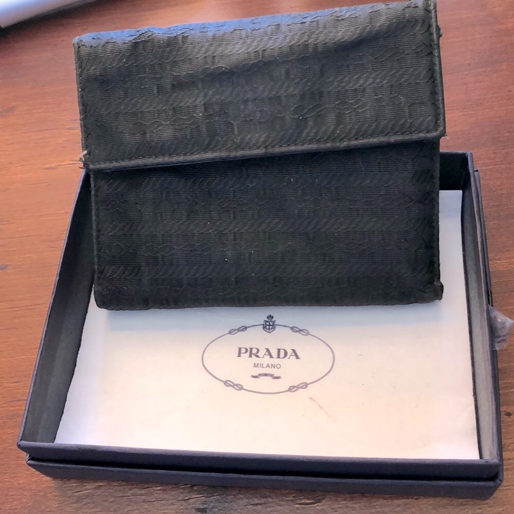 Authentic Prada women’s black wallet